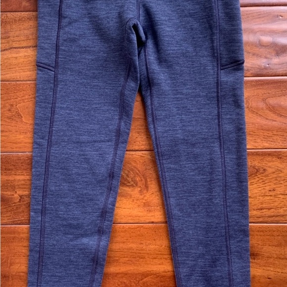 Athleta Girl Size L Polartec Stash Tight Legging Blue Navy Heather 793570 - Picture 9 of 15